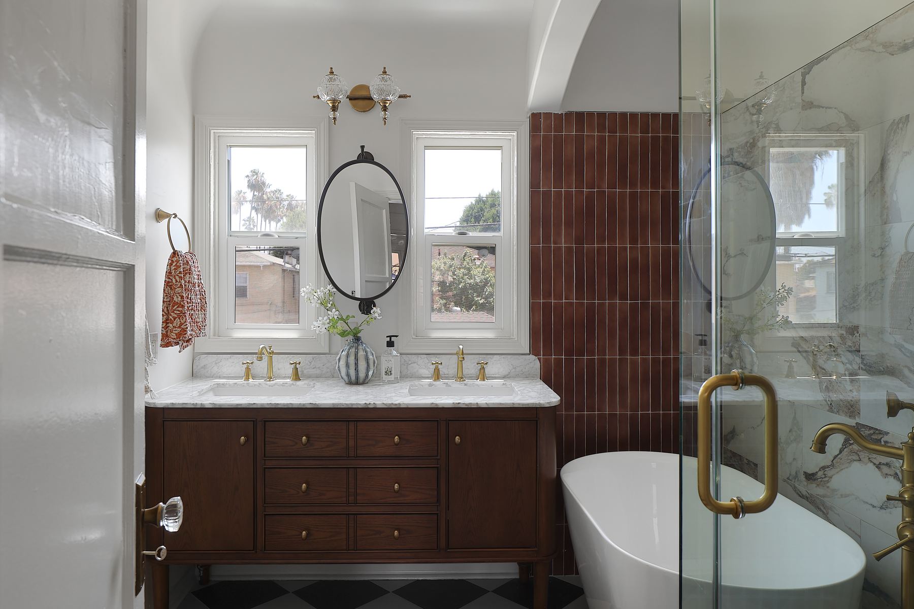 3118 primary bathroom with terracotta tile